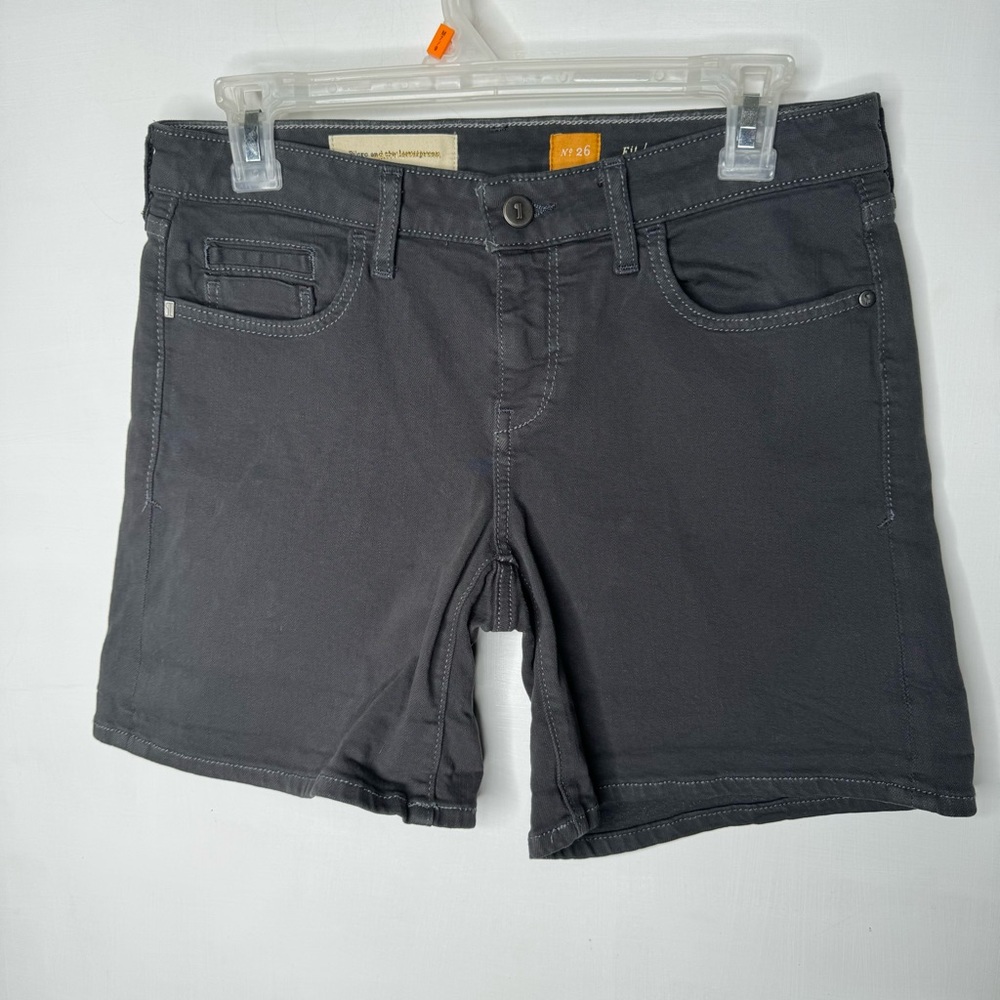 Pilcro and the Letterpress jean shorts Anthropologie MIDI length